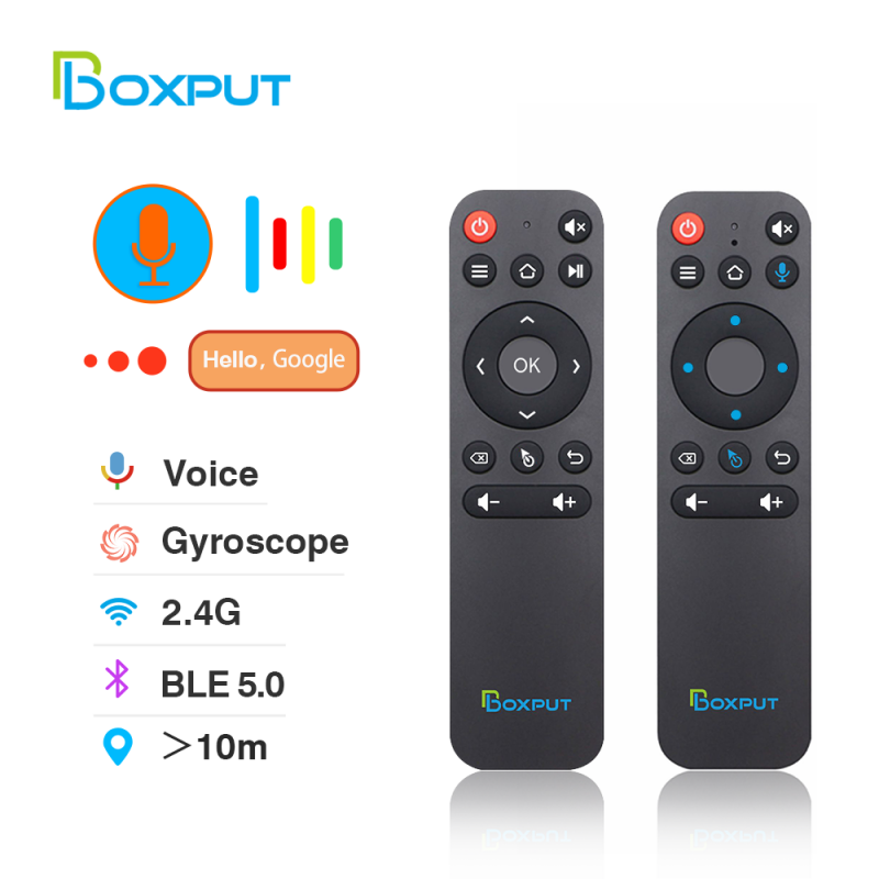 BPR1S Wireless Bluetooth Remote Air Mouse IR Learning with Voice Control Gyroscope induction