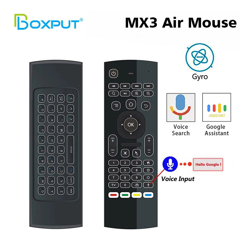 MX3 Voice 2.4G Motion Sensing Air Mouse Remote Control